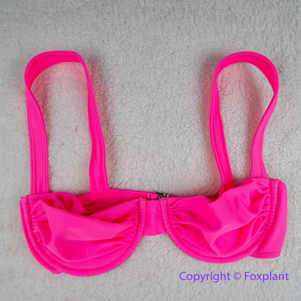 New! Belle Swim bikini top pink,size M